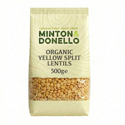 Minton & Donello Organic Yellow Split Lentils 6 x 500g