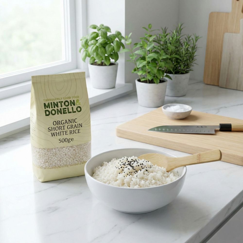 Minton & Donello Organic Short Grain White Rice 6 x 500g