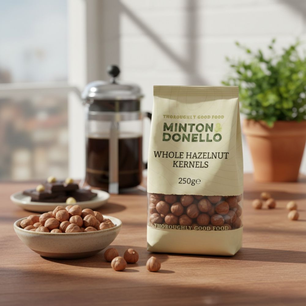 Minton & Donello Whole Hazelnut Kernels 6 x 250g