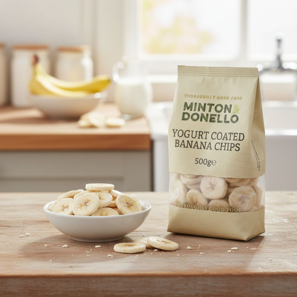 Minton & Donello Yoghurt Coated Banana Chips 6 x 500g