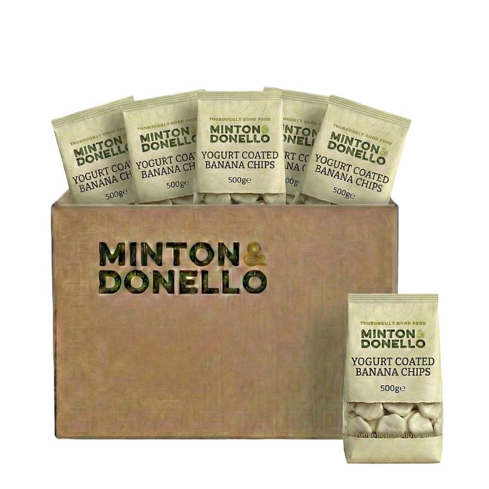 Minton & Donello Yoghurt Coated Banana Chips 6 x 500g