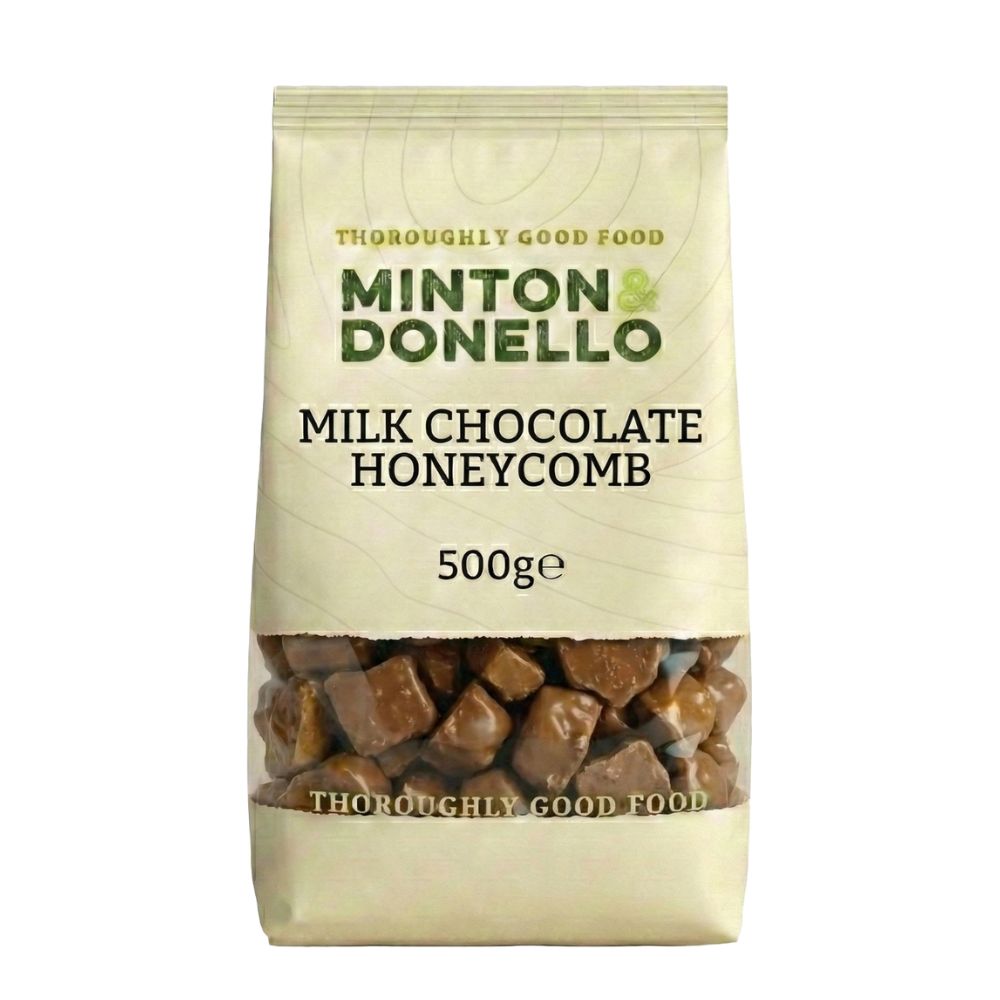 Minton & Donello Milk Chocolate Honeycomb 6 x 500g