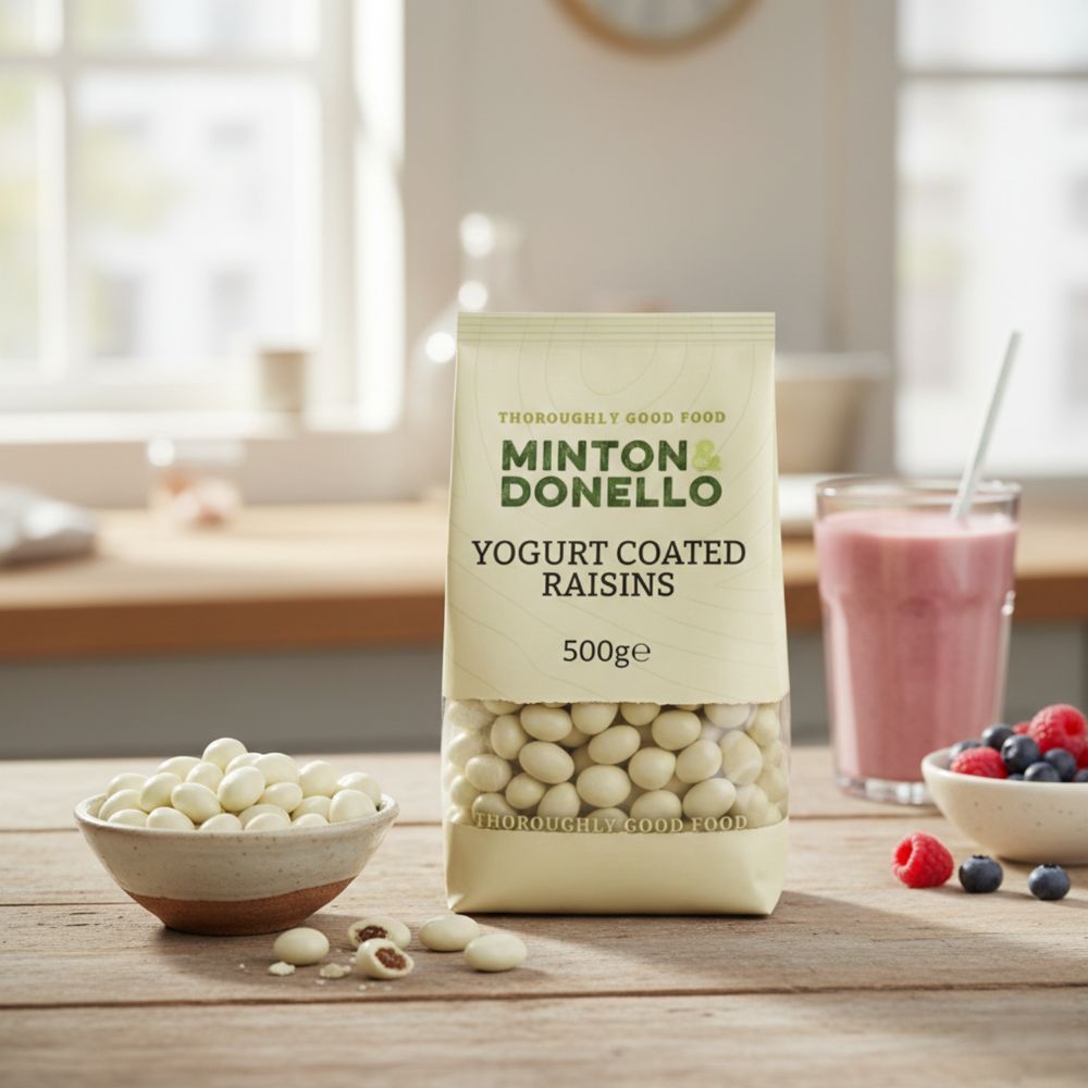 Minton & Donello Yoghurt Coated Raisins 6 x 500g