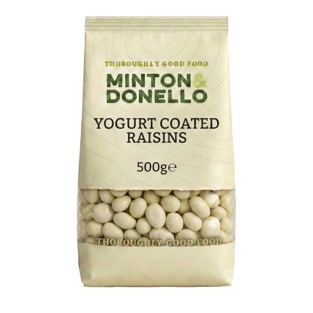Minton & Donello Yoghurt Coated Raisins 6 x 500g