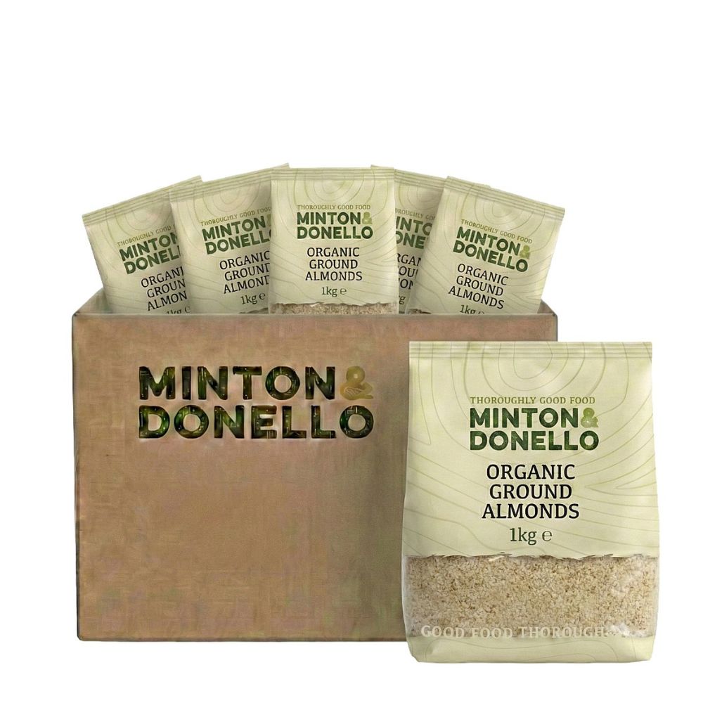 Minton & Donello Organic Ground Almonds 6 x 1Kg