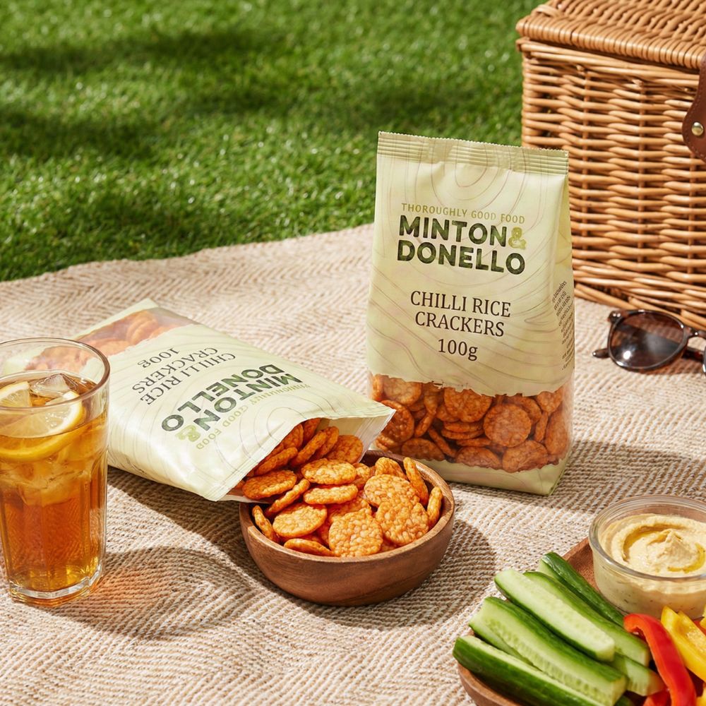 Minton & Donello Chilli Rice Crackers 6 x 100g