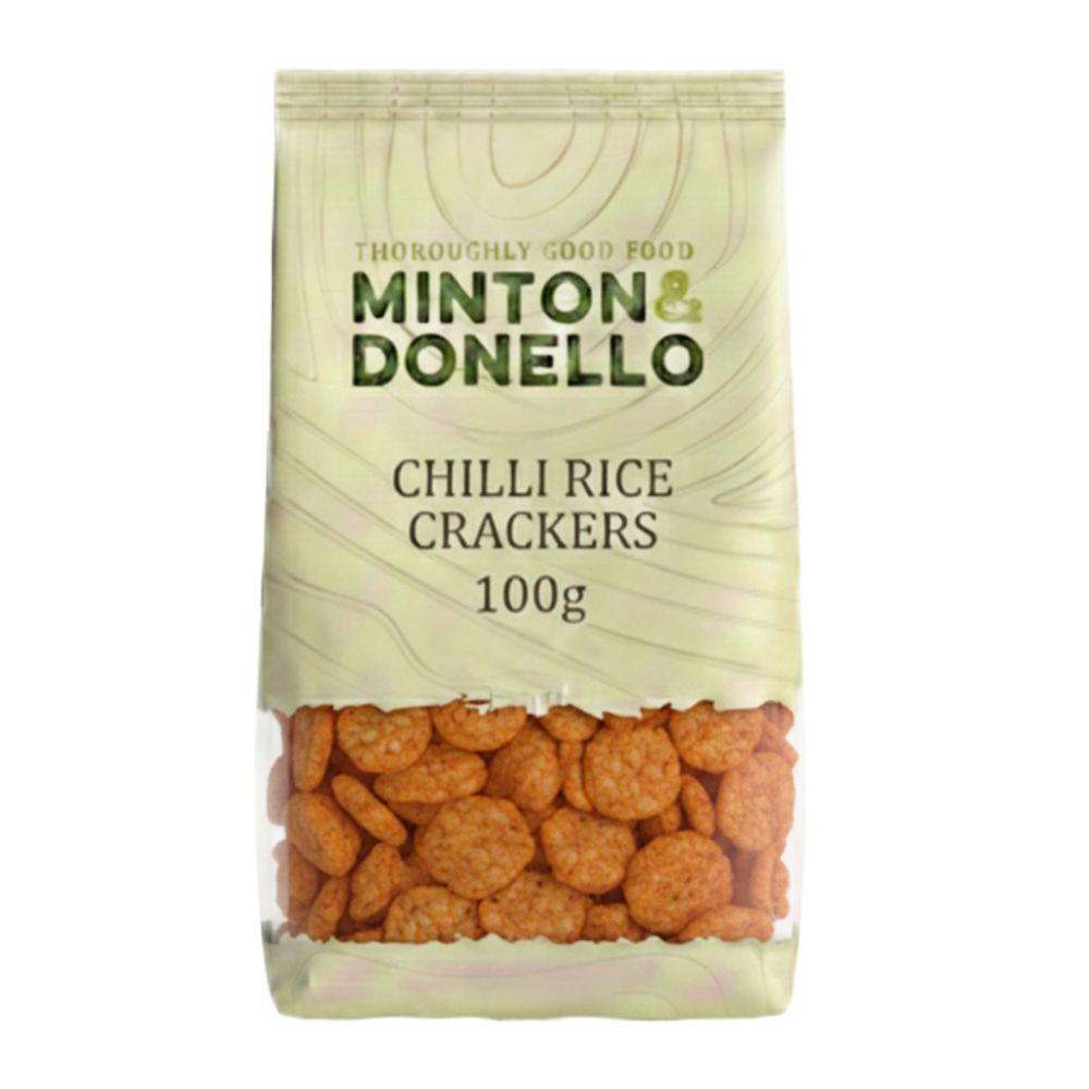 Minton & Donello Chilli Rice Crackers 6 x 100g