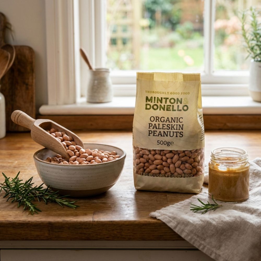 Minton & Donello Organic Paleskin Peanuts 6 x 500g