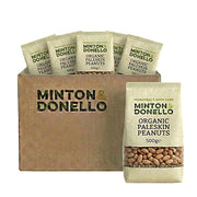 Minton & Donello Organic Paleskin Peanuts 6 x 500g