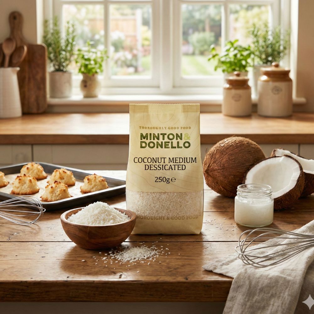 Minton & Donello Medium Desiccated Coconut 6 x 250g
