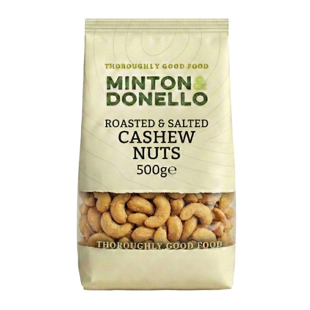 Minton & Donello Roasted & Salted Cashew Nuts  6 x 500g