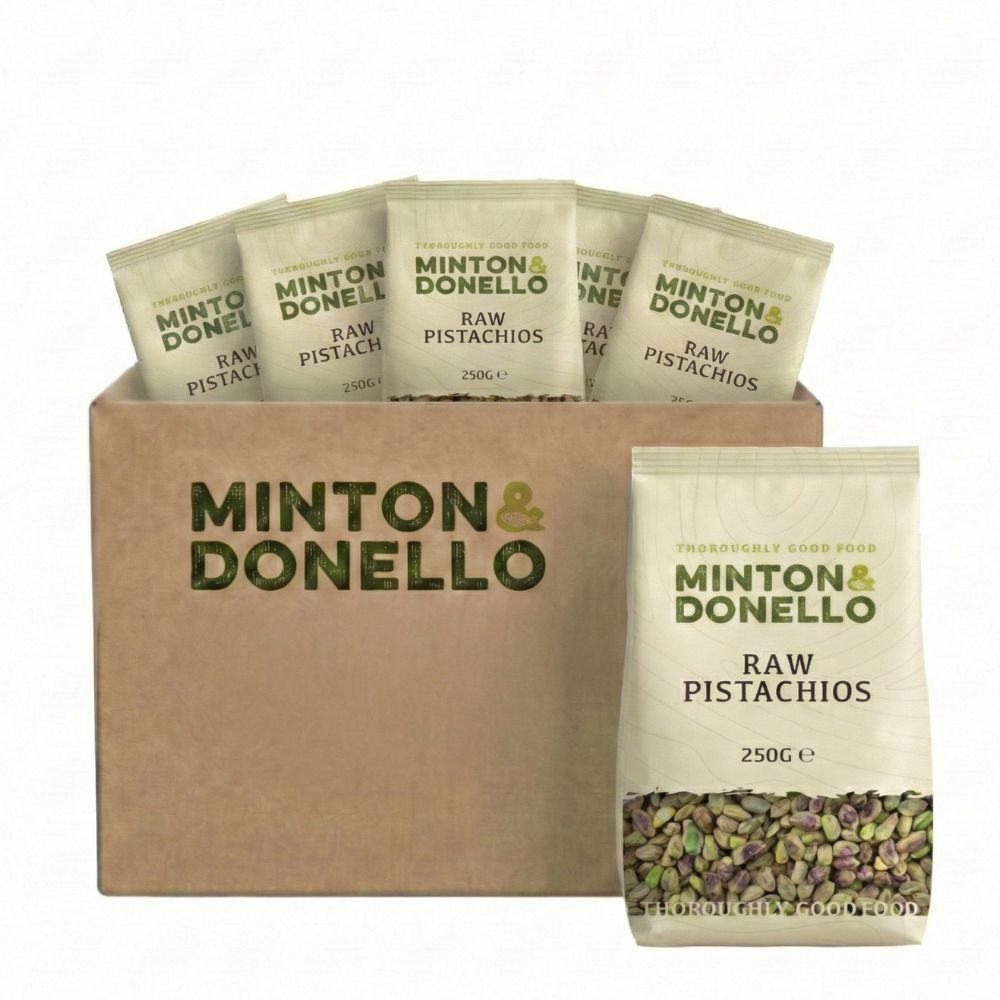 Minton & Donello Raw Pistachios 6 x 250g