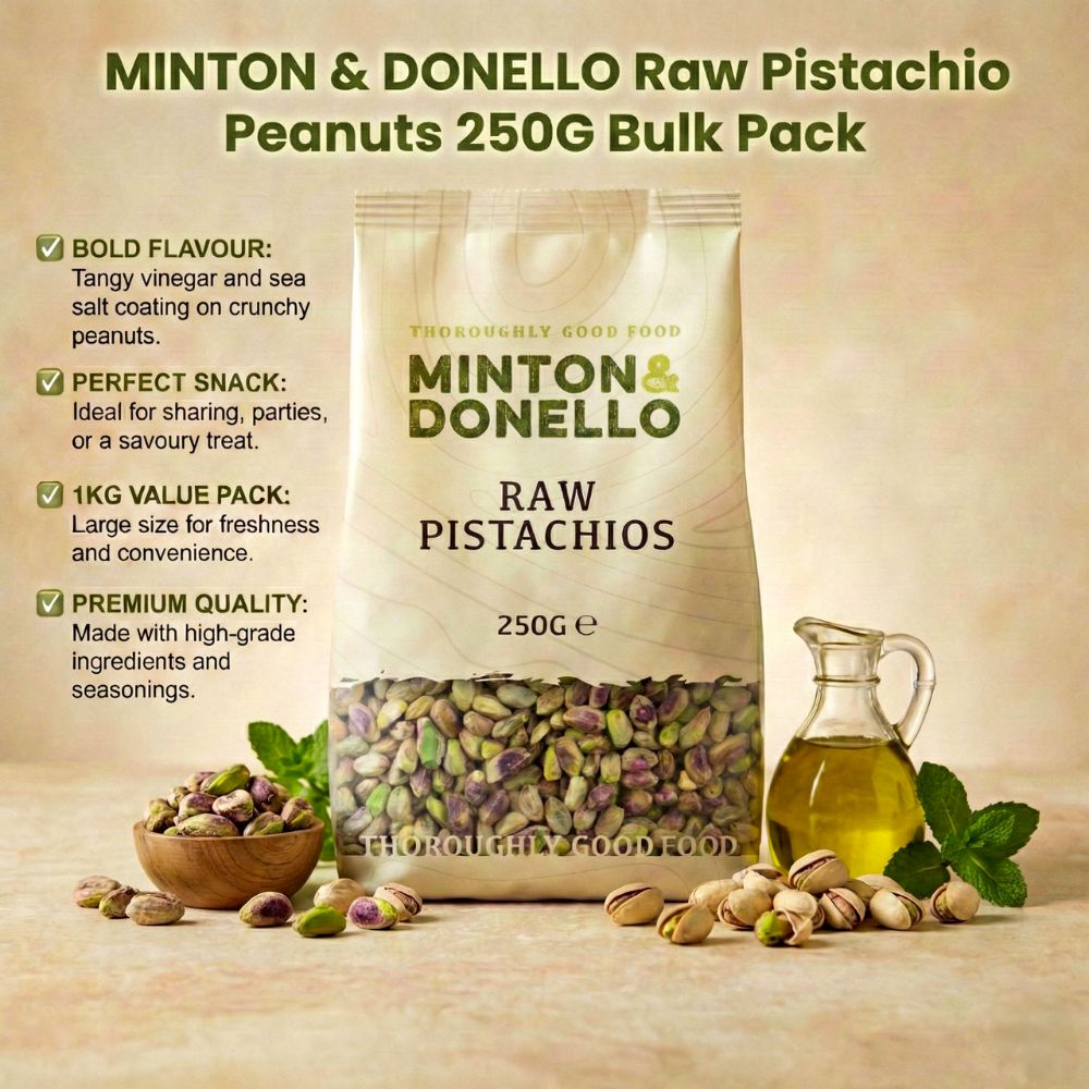 Minton & Donello Raw Pistachios 6 x 250g