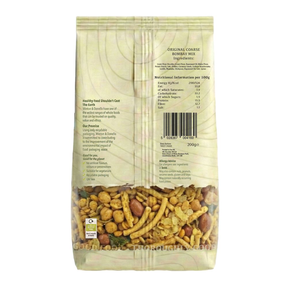 Minton & Donello Original Coarse Bombay Mix 6 x 200g
