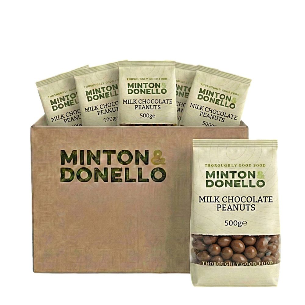 Minton & Donello Milk Chocolate Peanuts 6 x 500g