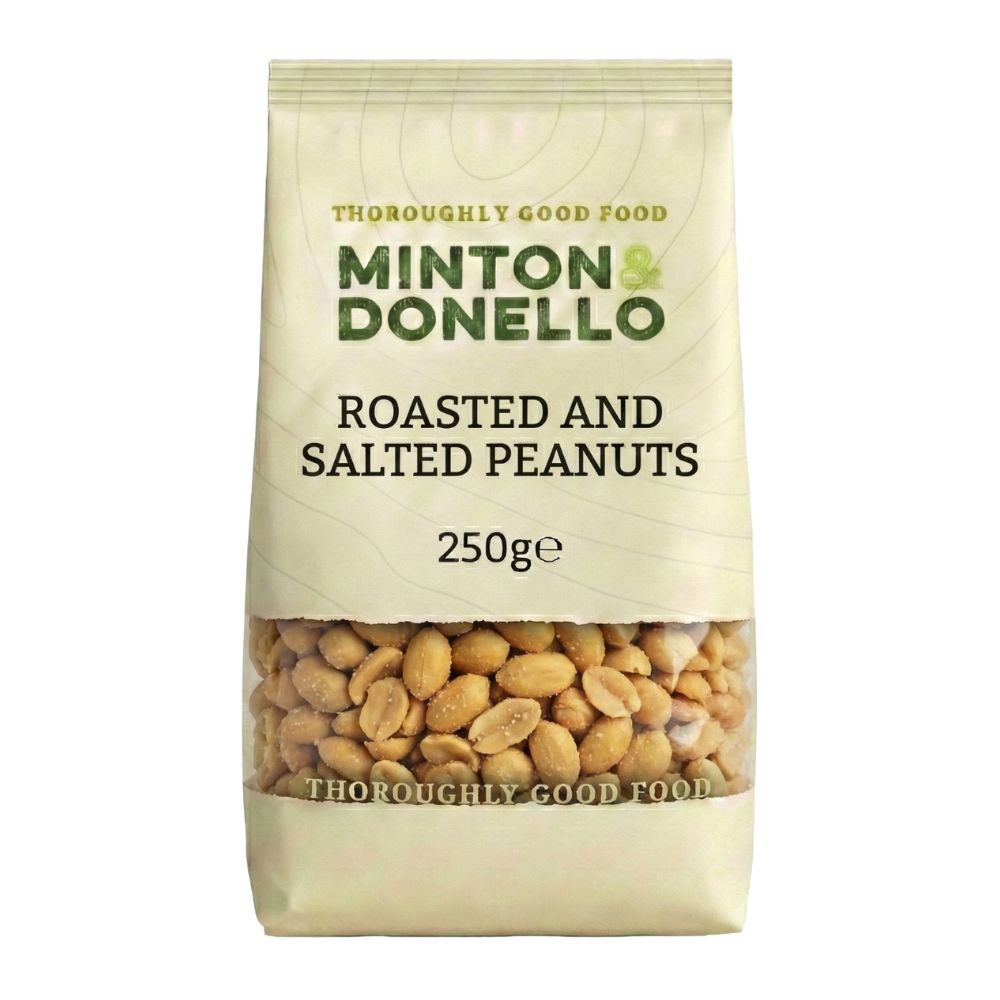 Minton & Donello Roasted and Salted Peanuts 6 x 250g