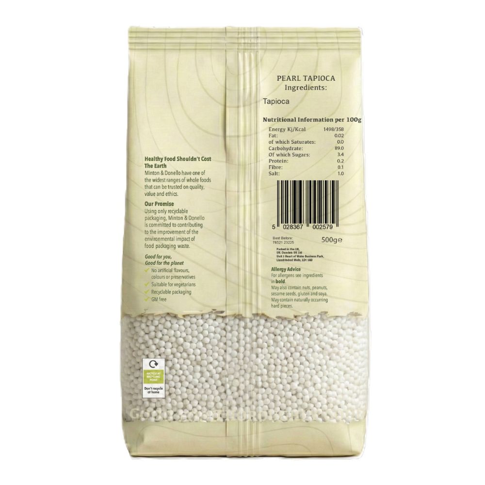 Minton & Donello Tapioca Pearls 6 x 500g