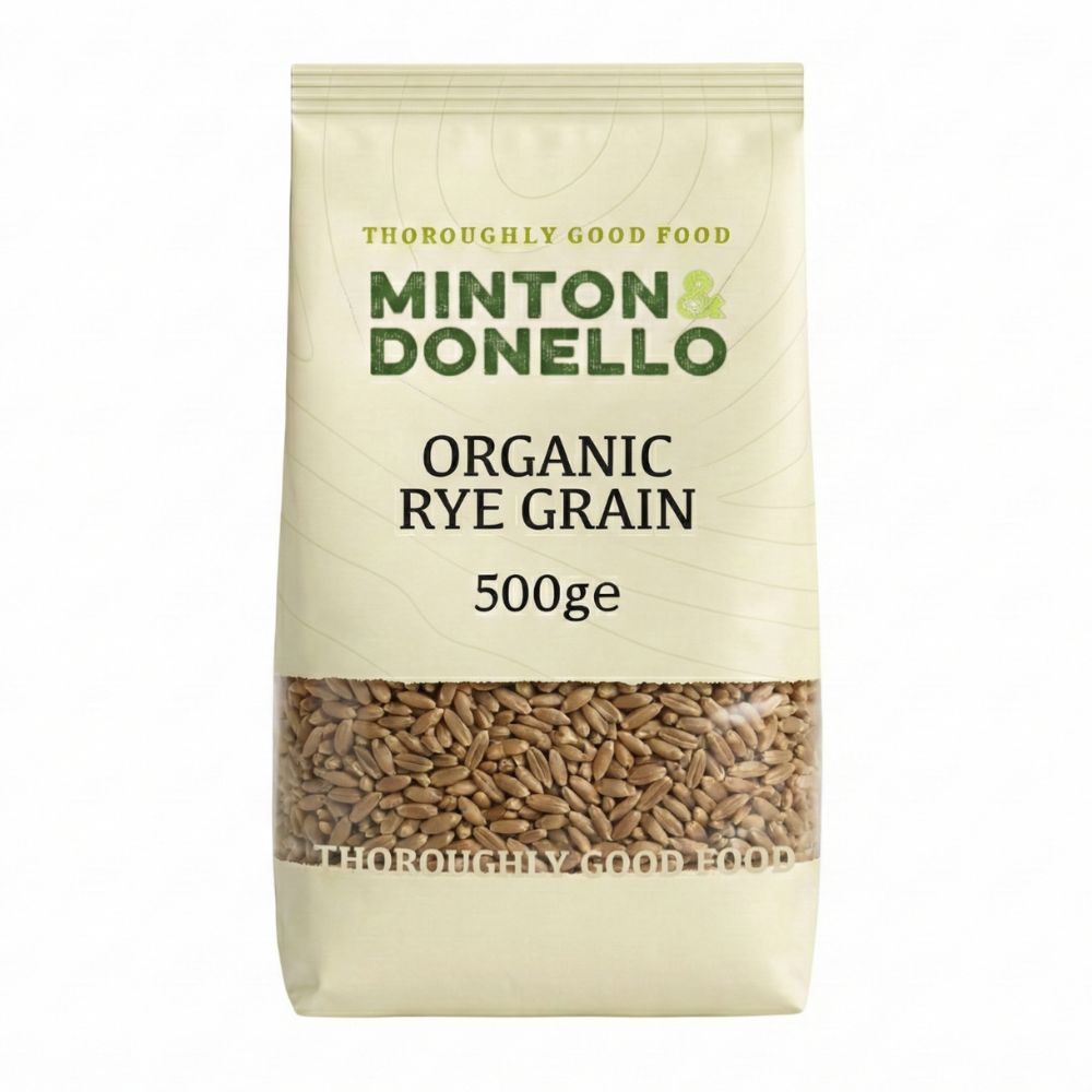Minton & Donello Organic Rye Grain 6 x 500g