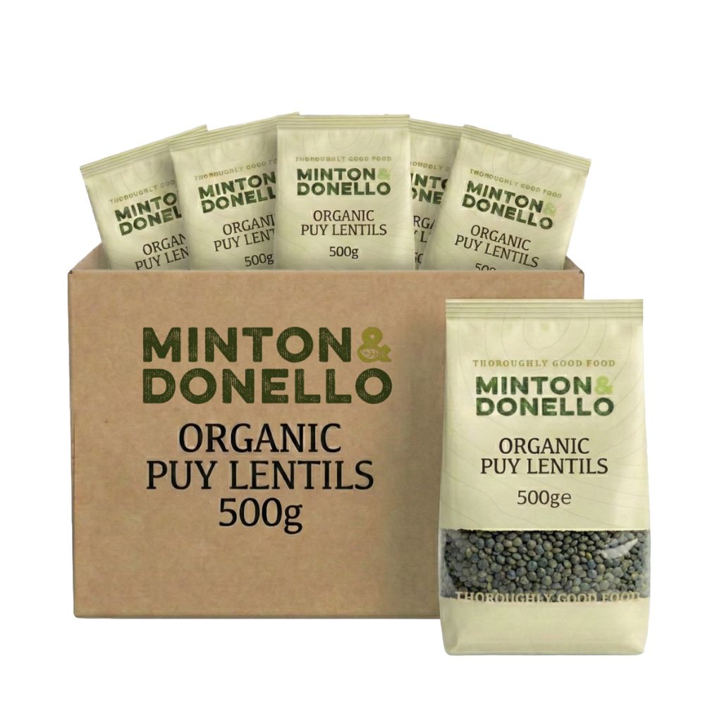Minton & Donello Organic Puy Lentils 6 x 500g