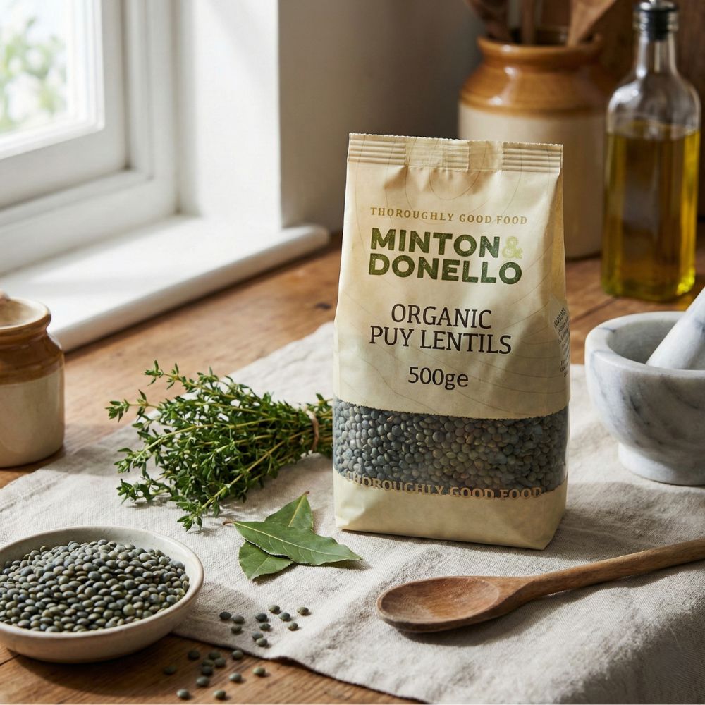 Minton & Donello Organic Puy Lentils 6 x 500g