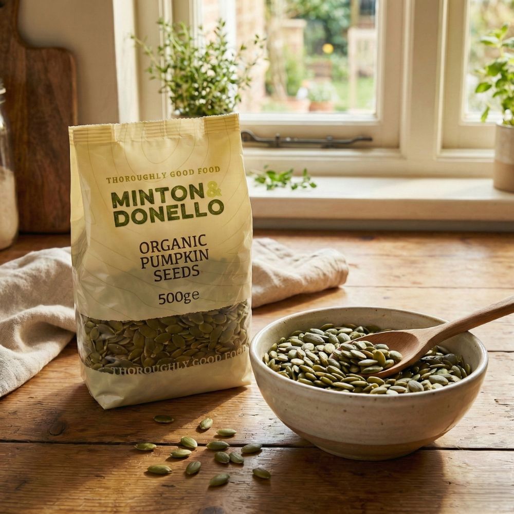 Minton & Donello Organic Pumpkin Seeds 6 x 500g