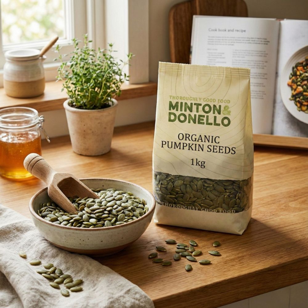Minton & Donello Organic Pumpkin Seeds 6 x 1Kg