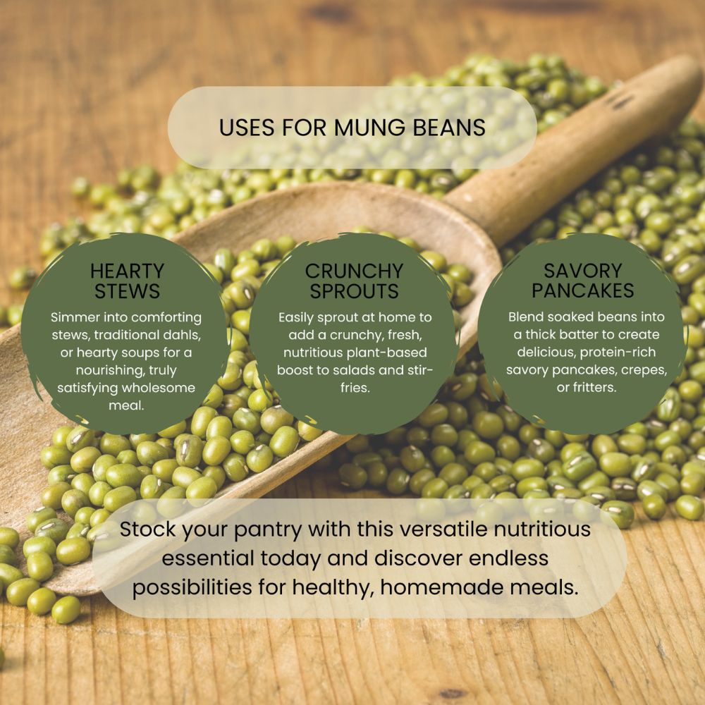 Minton & Donello Organic Mung Beans 6 x 500g