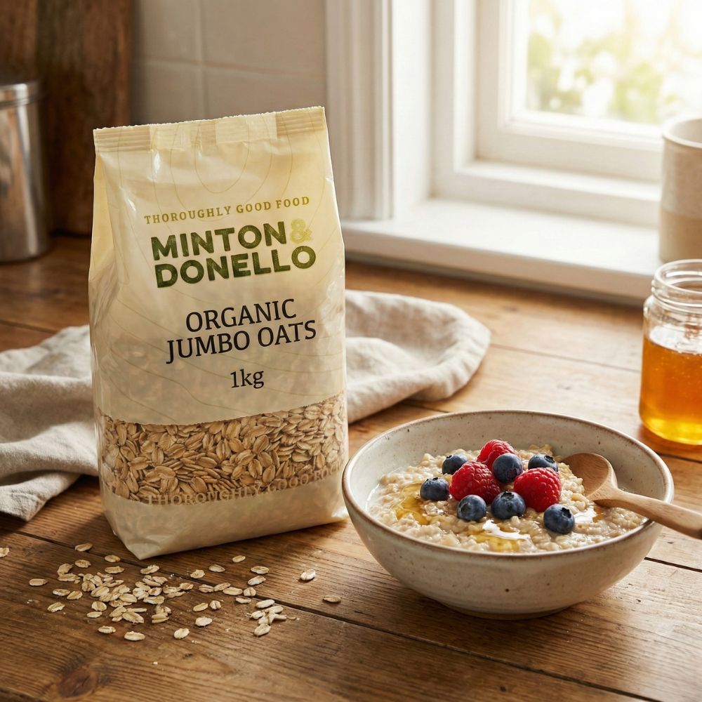 Minton & Donello Organic Jumbo Oat Flakes 6 x 1Kg