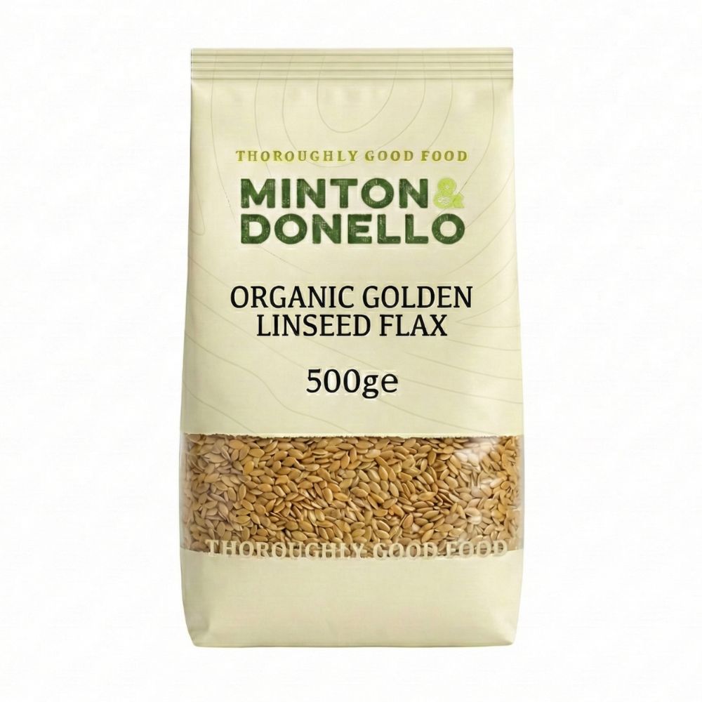 Minton & Donello Organic Golden Linseed Flax 6 x 500g