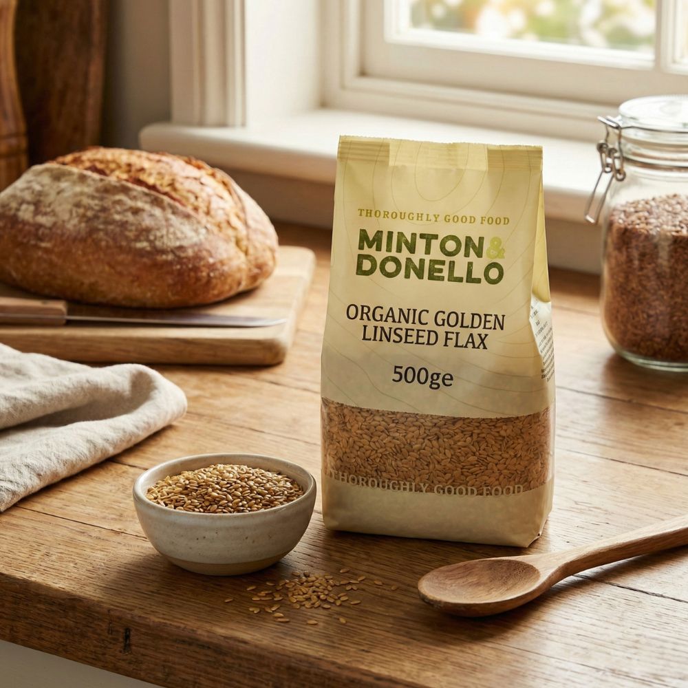 Minton & Donello Organic Golden Linseed Flax 6 x 500g