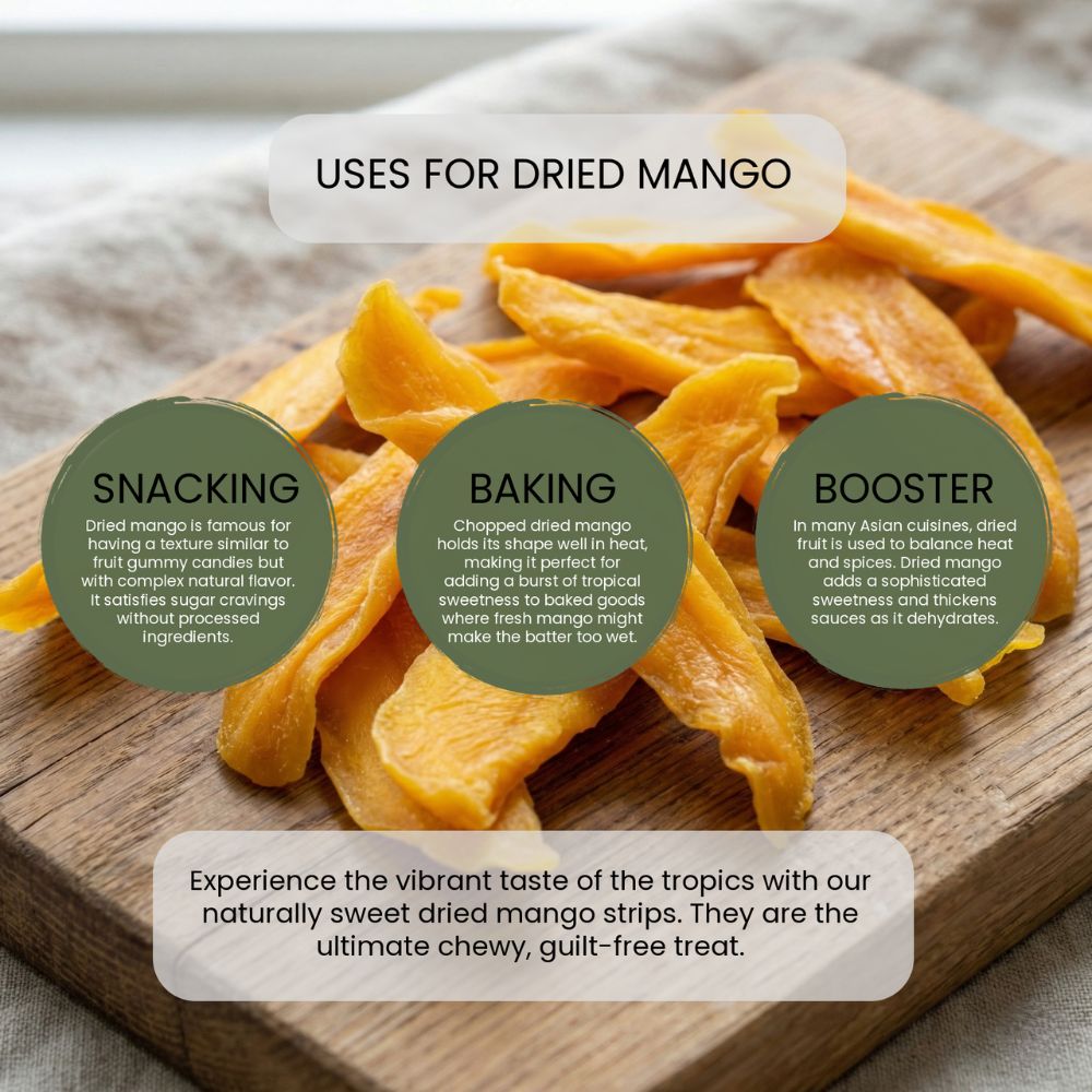 Minton & Donello Organic Dried Mango Strips 6 x 125g