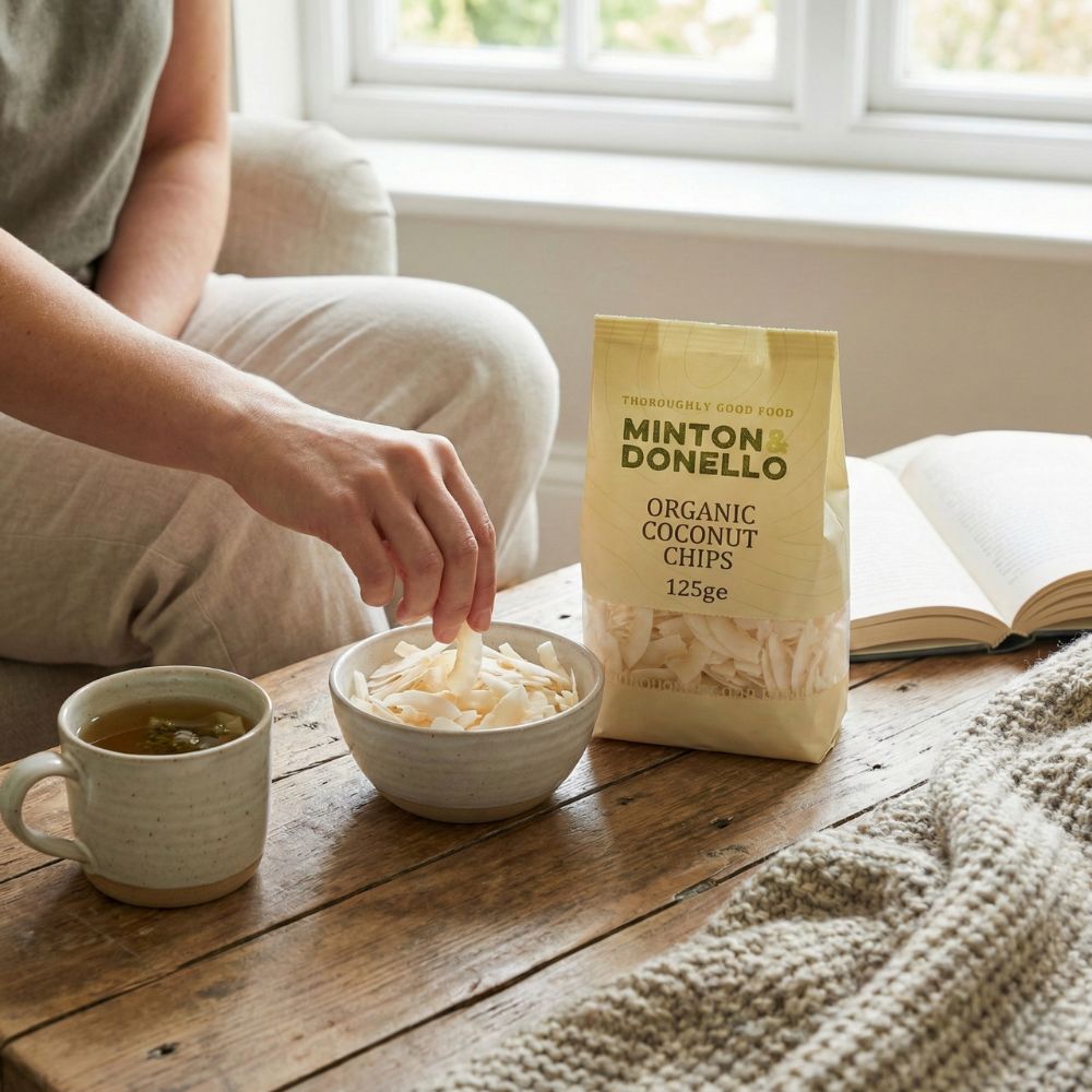 Minton & Donello Organic Coconut Chips 6 x 125g