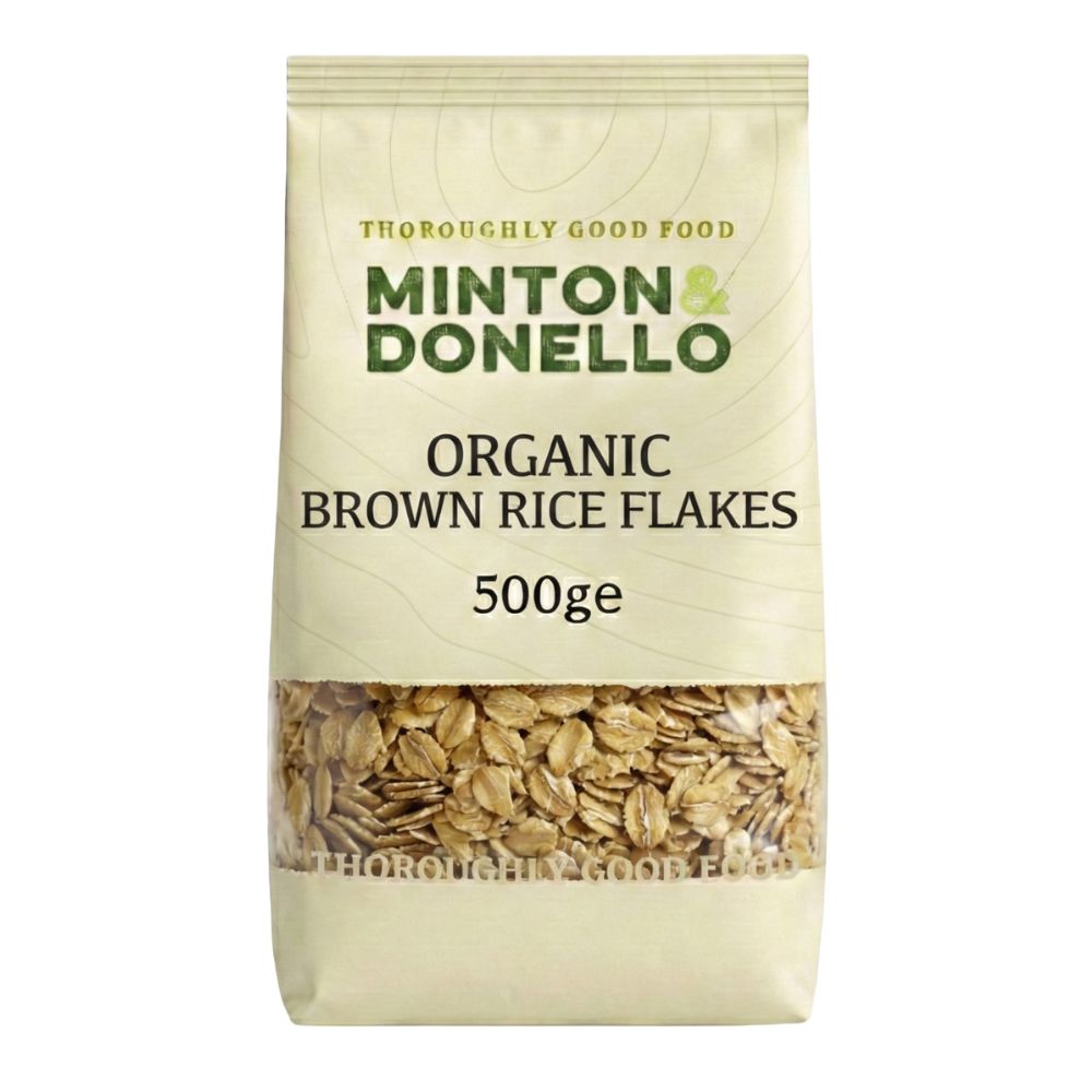 Minton & Donello Organic Brown Rice Flakes 6 x 500g