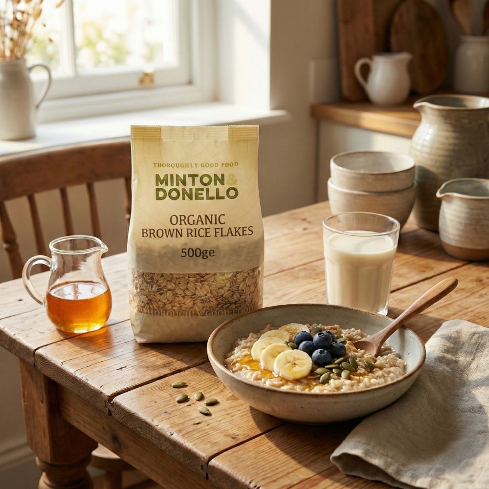 Minton & Donello Organic Brown Rice Flakes 6 x 500g