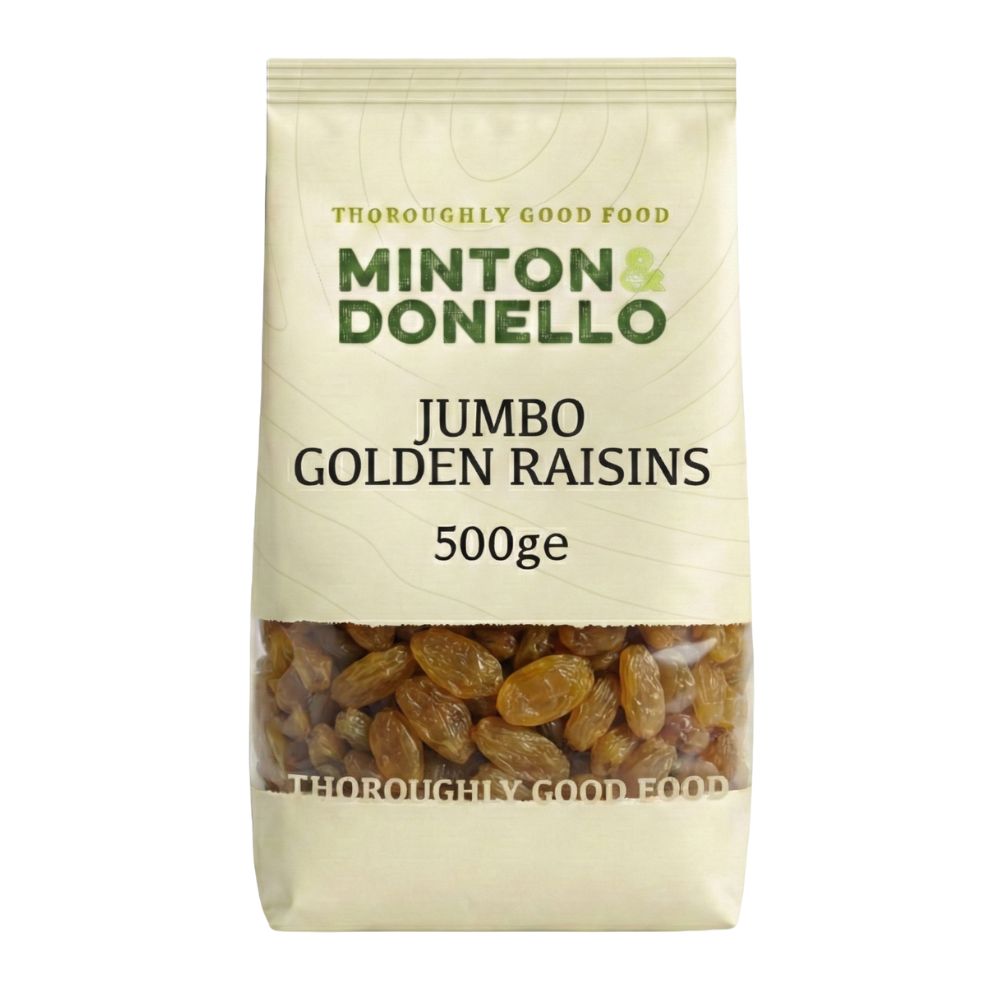 Minton & Donello Golden Raisins 6 x 500g