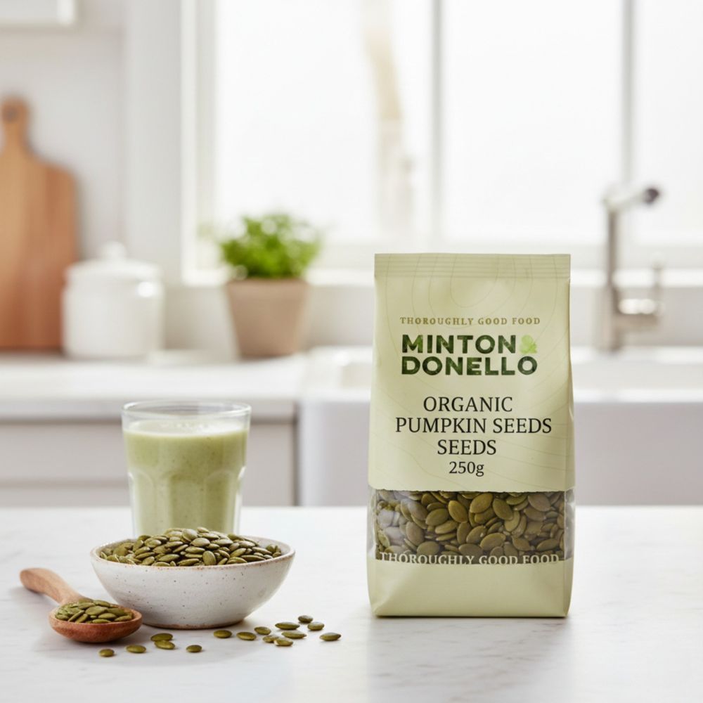 Minton & Donello Organic Pumpkin Seeds 6 x 250g