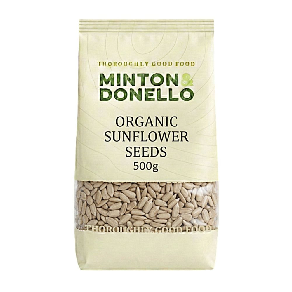 Minton & Donello Organic Sunflower Seeds 6 x 500g