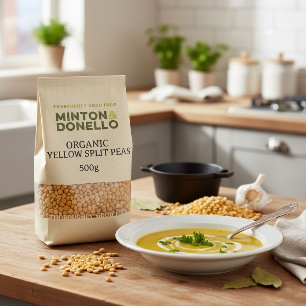 Minton & Donello Organic Yellow Split Peas 6 x 500g