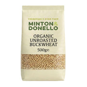Minton & Donello Organic Buckwheat Hulled & Unroasted 6 x 500g