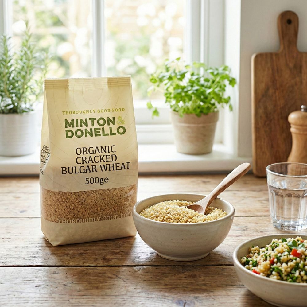 Minton & Donello Organic Coarse Bulgur Cracked Wheat 6 x 500g