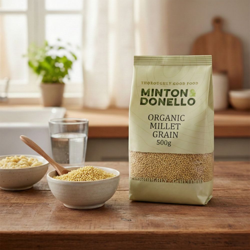 Minton & Donello Organic Hulled Millet Grain 6 x 500g