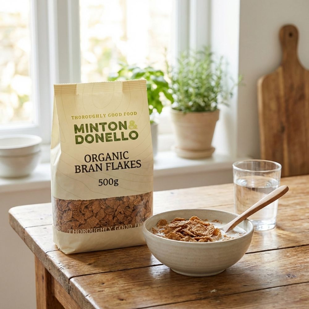 Minton & Donello Organic Bran Flakes 6 x 500g