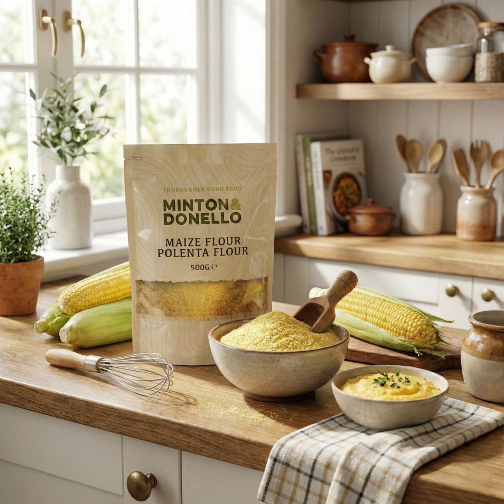 Minton & Donello Maize Flour Polenta Flour 6 x 500g