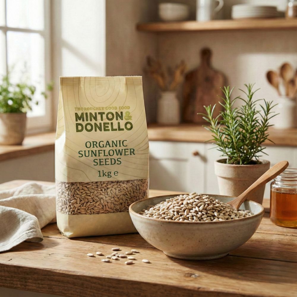 Minton & Donello Organic Sunflower Seeds 6 x 1Kg