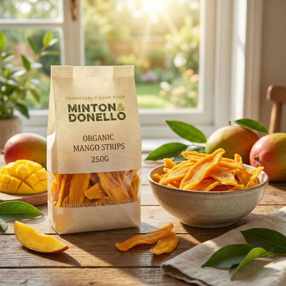 Minton & Donello Organic Dried Mango Strips 6 x 250g
