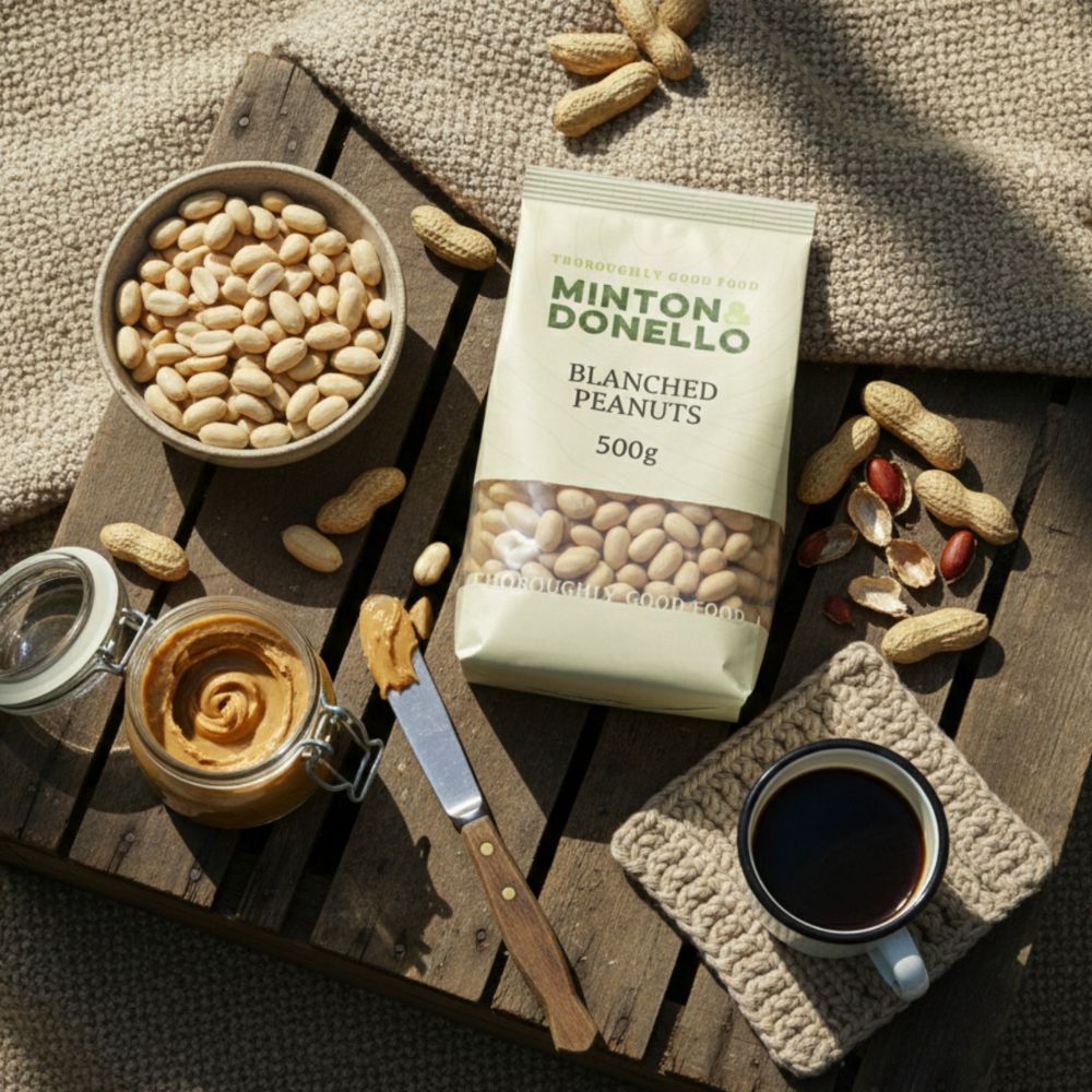 Minton & Donello Blanched Peanuts 6 x 500g