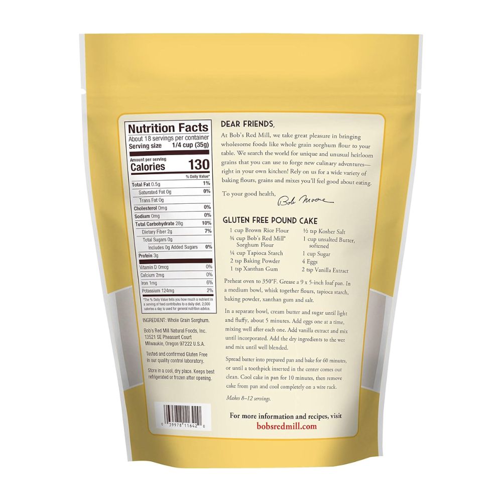 Bob's Red Mill Gluten Free Sorghum Flour 624g