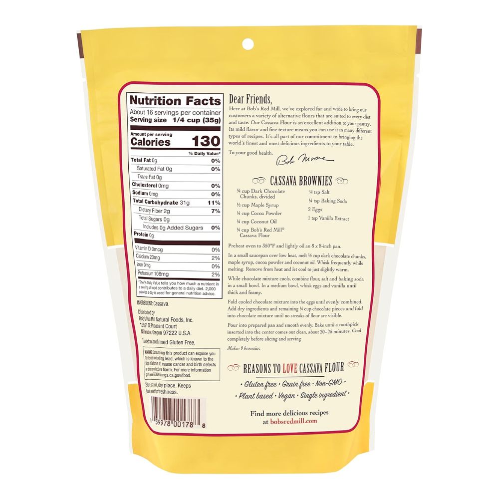 Bob's Red Mill Cassava Gluten Free Flour 567g