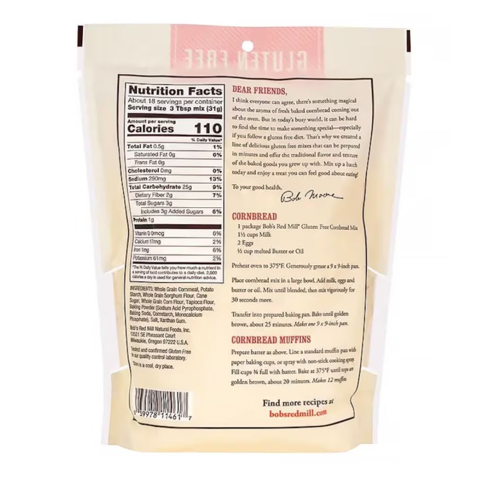 Bob's Red Mill Gluten Free Cornbread Mix 567g