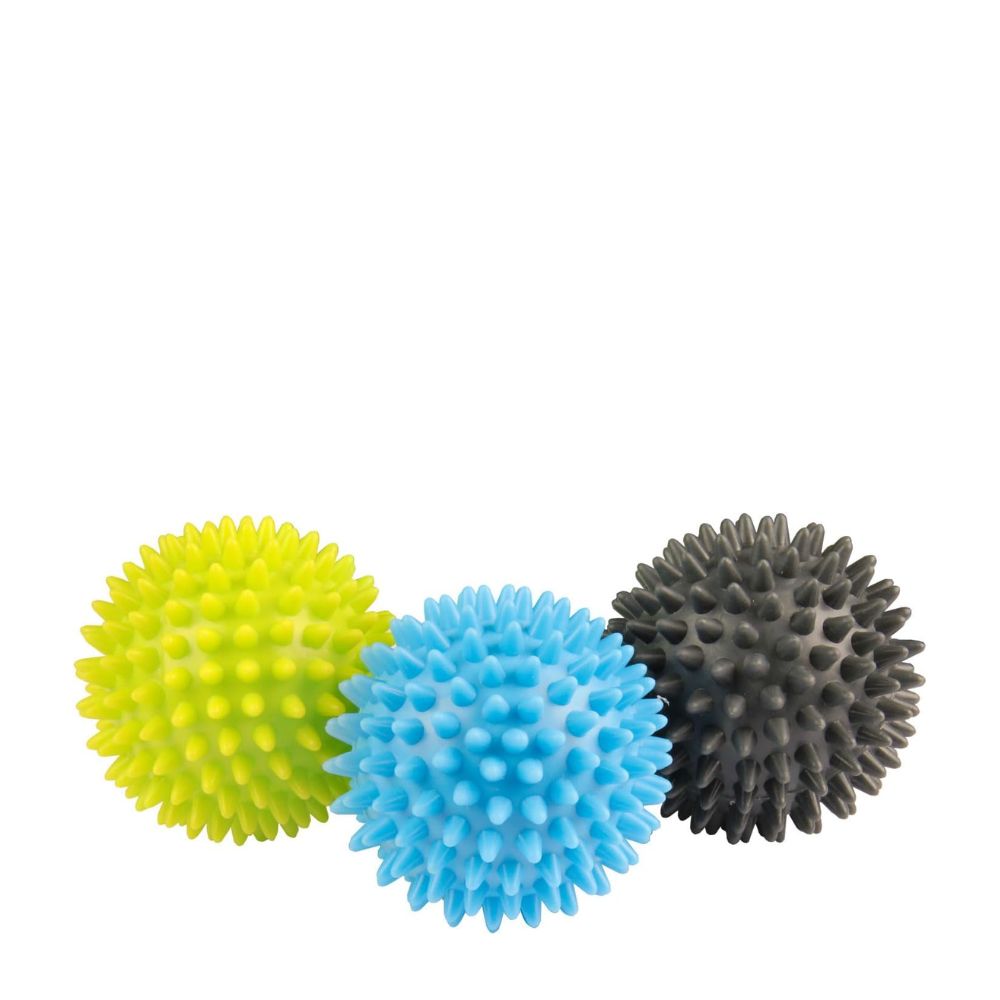 The Mad Group Spiky Massage Balls Set Blue Green & Grey